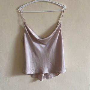Aritzia Babaton Cowl Neck Camisole Cami - Medium - NWOT - Cream